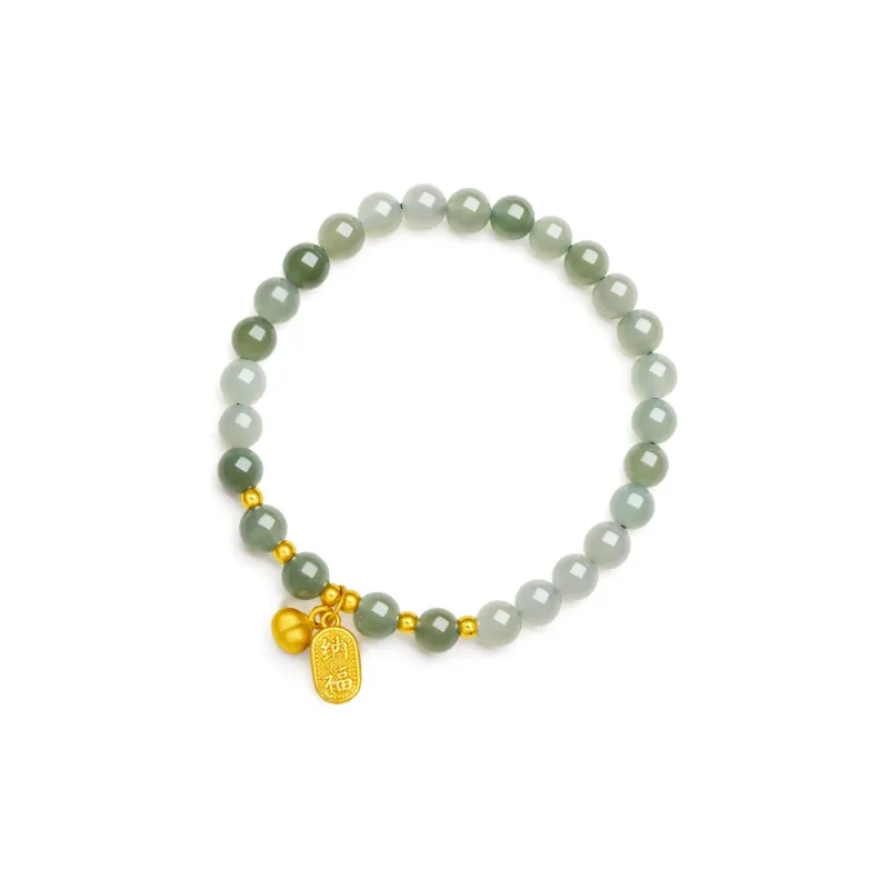 ZHOU LIU FU Bracelets Pale Greenish White Jade Women's-1