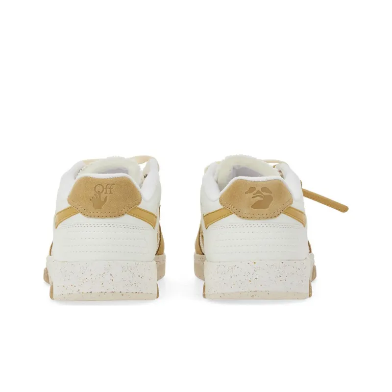 OFF-WHITE Out Of Office Stylish Skateboarding Shoes Men's White Gold-3