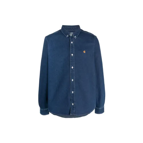 Carhartt WIP FW23 Tannin Series Shirts Men Blue