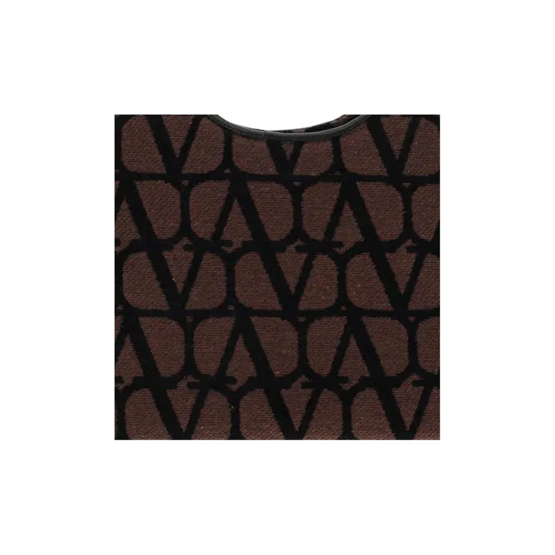 Valentino Goatskin Handbag Women's Brown/Black-4