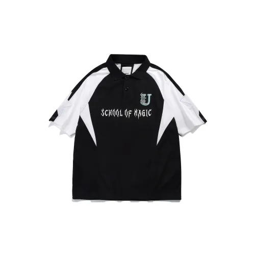 Sank Toys Guuka X SANK TOYS Co-brand Polo Shirts Men Black