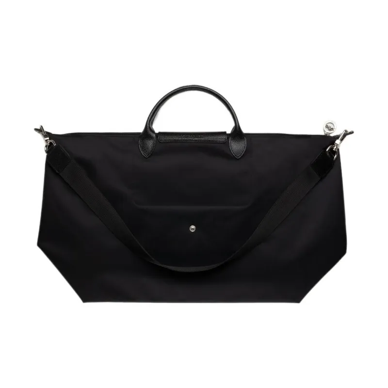 LONGCHAMP Le Pliage Recycled Polyamide Canvas Portable Travel Bag Large Size Unisex Black-4