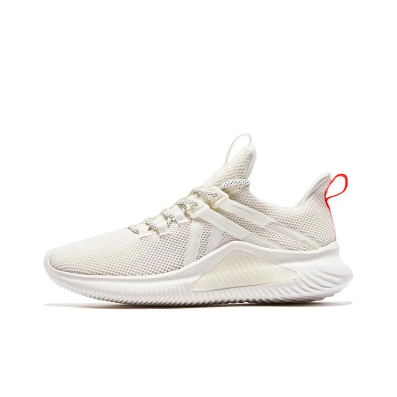 QIAODAN Anti Slip Wear Resistant Low Top Running Shoes Women's Gray White-0