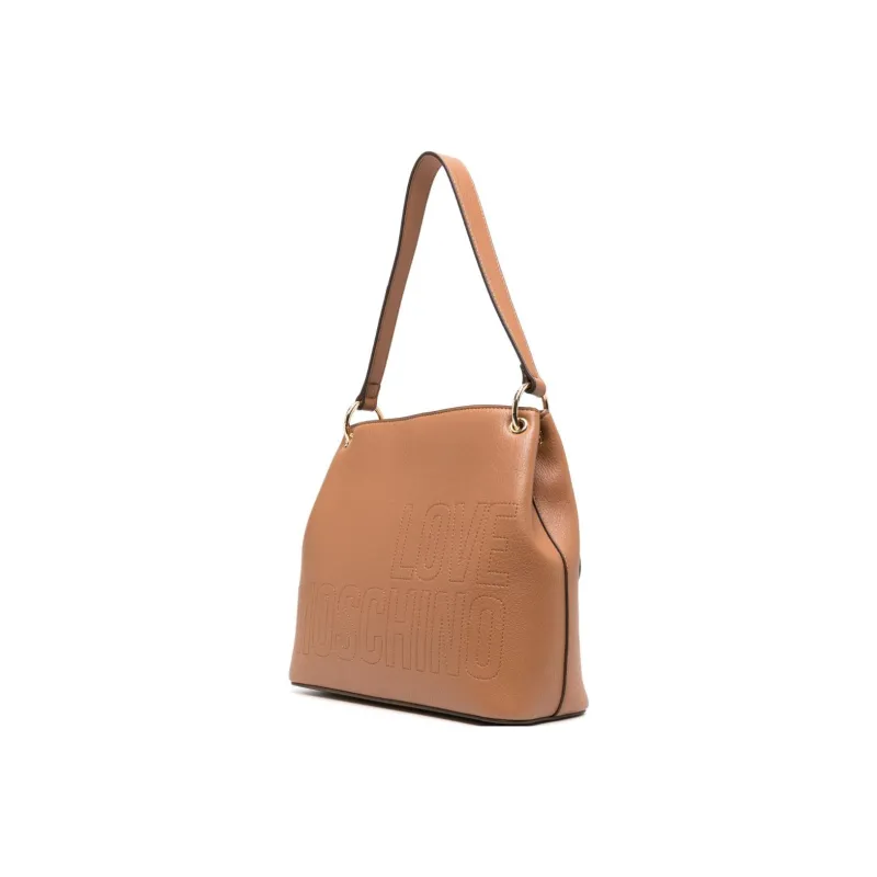 LOVE MOSCHINO Polyurethane Handbag, Shoulder Bag Women's Brown-2
