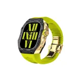 Fluorescent Green Strap+Gold Frame/Buckle
