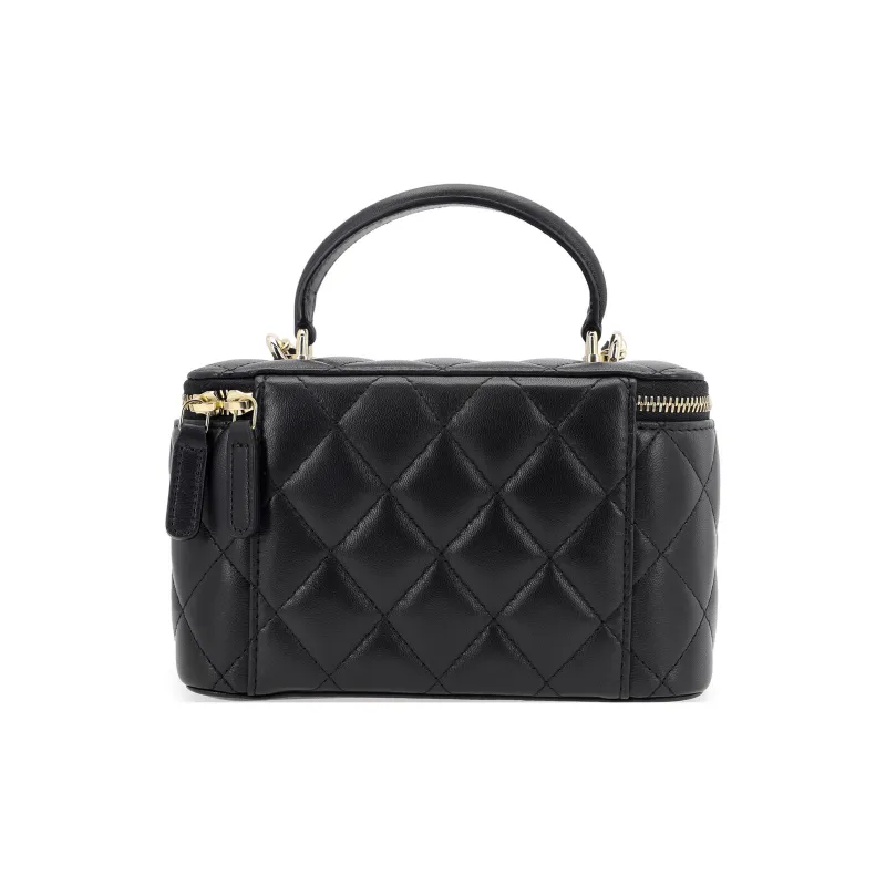 CHANEL Sheepskin Box Bag, Shoulder Bag, Crossbody Bag, Handbag Regular Women's Black-2