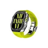 Fluorescent Green Strap+Silver Frame/Buckle