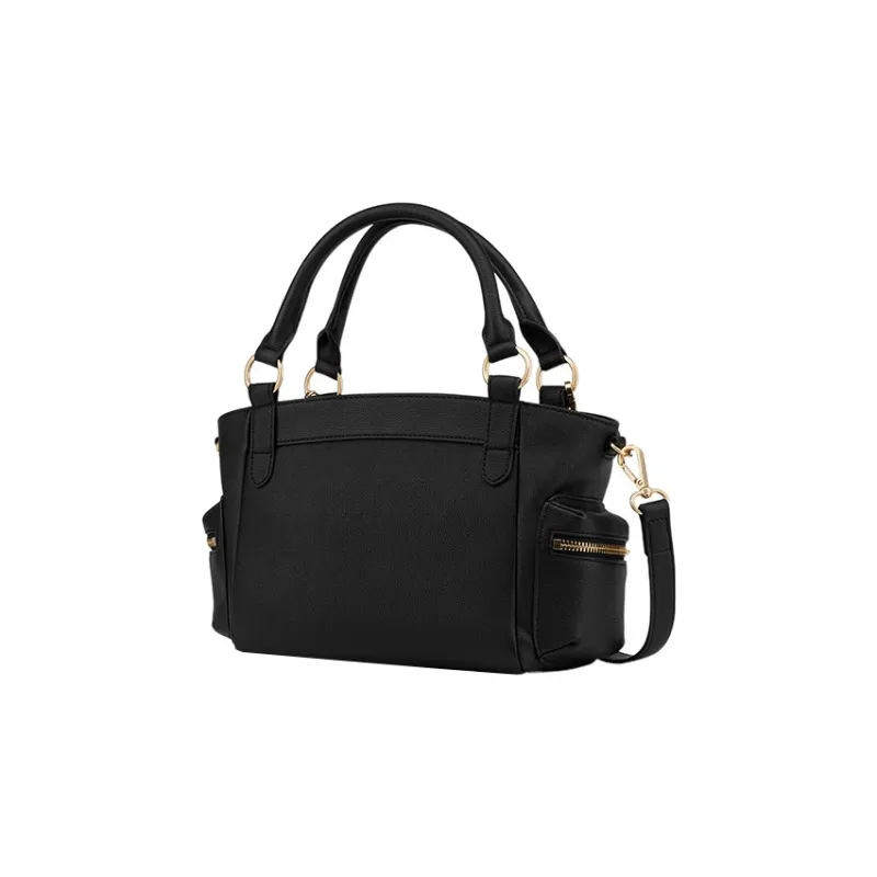 LOVE MOSCHINO Polyurethane Shoulder Bag, Crossbody Bag, Handbag Women's Black-3