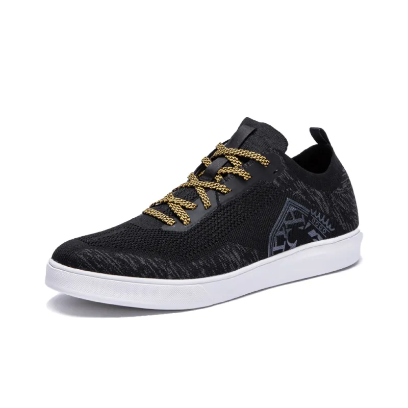 CHCH Casual Shoes Men Low Top Black-1