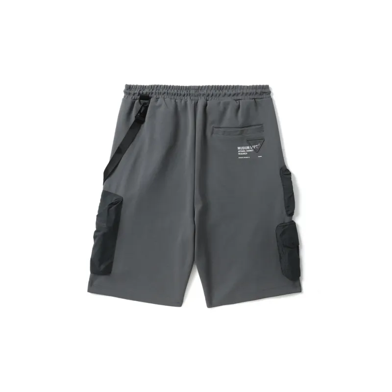 MUSIUM DIV Elasticated waistband Cargo Shorts-9