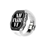 White Strap+Silver Frame/Buckle