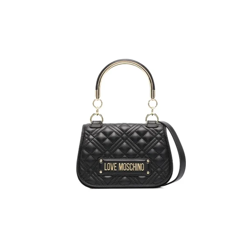 LOVE MOSCHINO Polyurethane Shoulder Bag, Crossbody Bag, Handbag Mini Women's Black-0