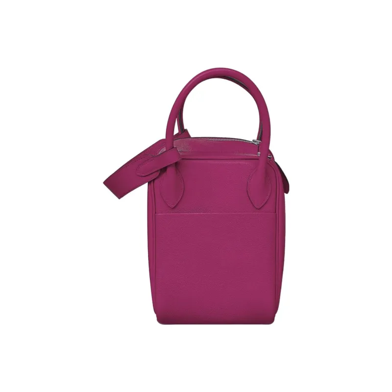 HERMES Lindy Evercolor Calfskin Handbag Shoulder Bag Women's L3 Rose Pourpre Purple Rose-2