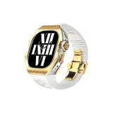Titanium Alloy Gold Case ◇ White Band