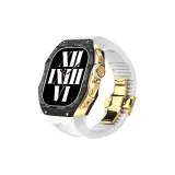 White Strap+Gold Frame/Clasp