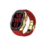 Red Strap+Gold Frame/Buckle