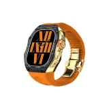 Orange Strap+Gold Frame/Buckle