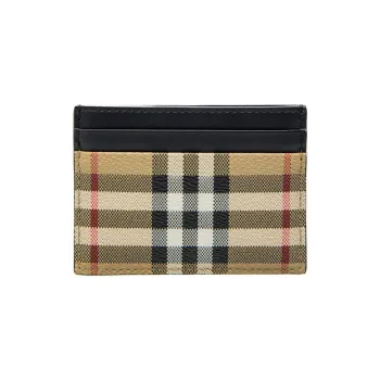 Burberry Vintage Check Card Holder 'Archive Beige'