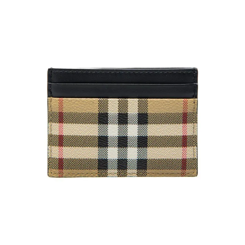 Burberry Vintage Check Card Holder 'Archive Beige'-0