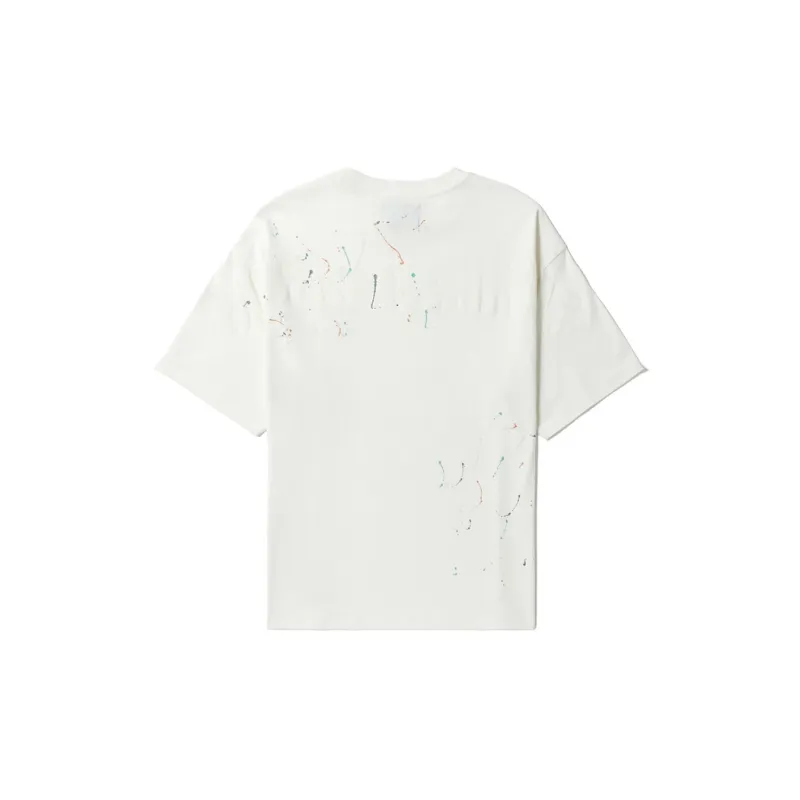 MUSIUM DIV Paint splatter detail Cotton T shirt-9