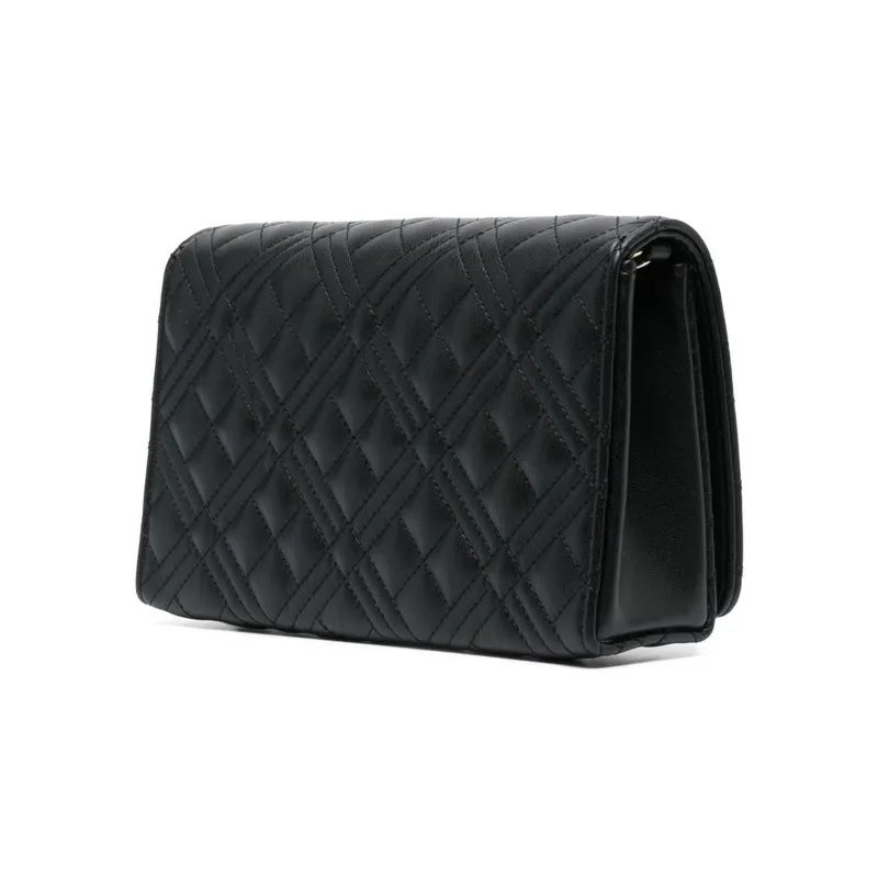 LOVE MOSCHINO Polyurethane Shoulder Bag Crossbody Bag Regular Women's Black-3