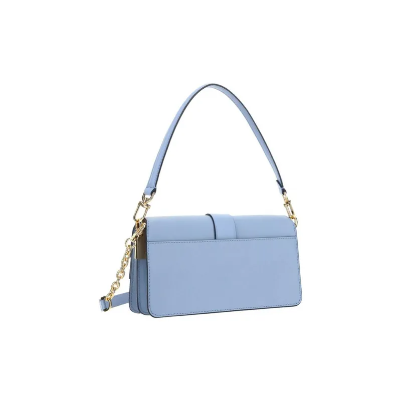 MICHAEL KORS Greenwich Cow Leather Shoulder Bag Women's Blue-3