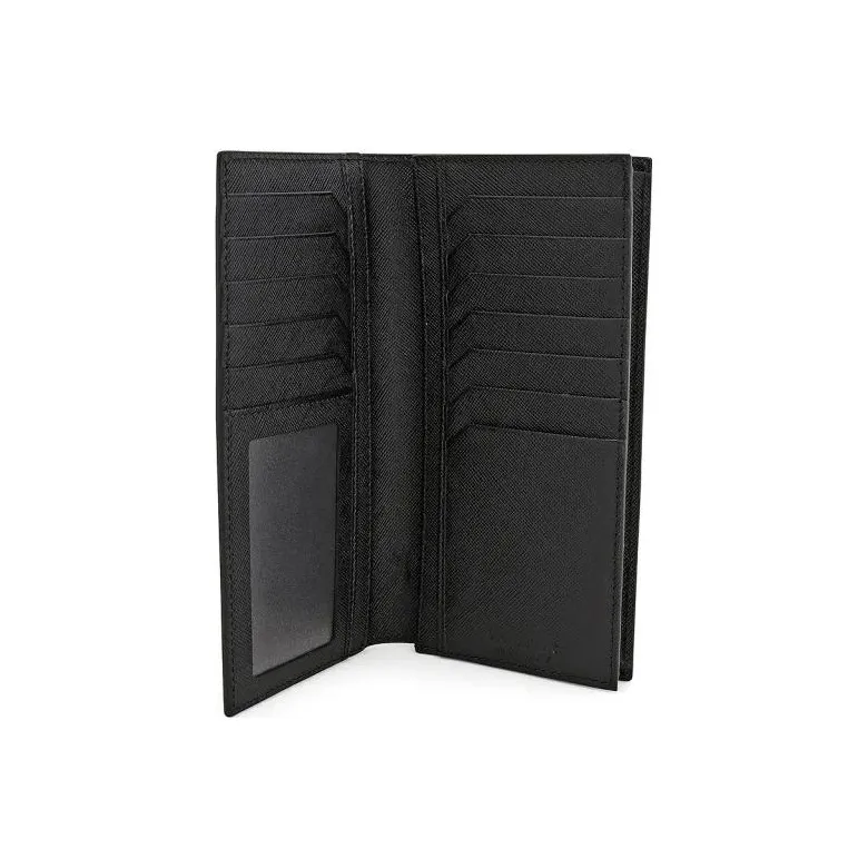 MONTBLANC Full-grain Calf Leather Leather Clip Wallet Regular Men's Black-2