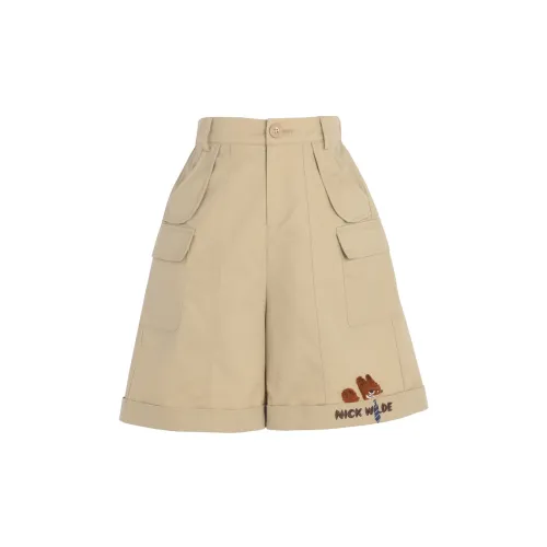 Snbl Forest Women's Tribe X Disney Co-brand Casual Shorts Women's Khaki