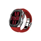 Red Strap+Silver Frame/Buckle