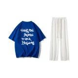 Set (Klein blue top + white pants)