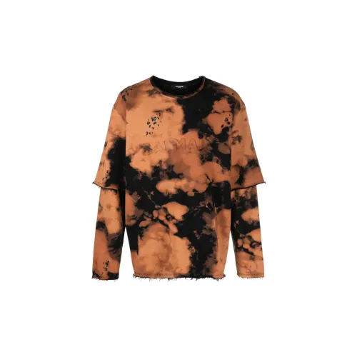 BALMAIN T-Shirts Men Orange