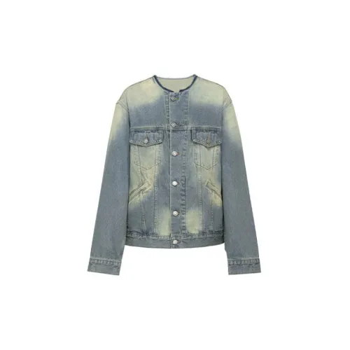 MEIYANG Denim Jackets Women's Denim Blue