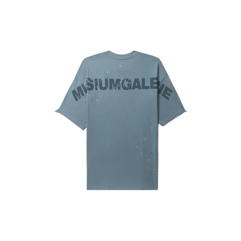 MUSIUM DIV Paint splatter detail Cotton T shirt-1
