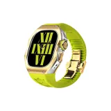 Titanium Alloy Gold Case ◇ Fluorescent Green Strap