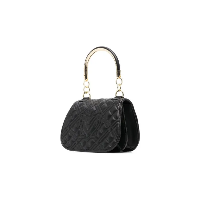LOVE MOSCHINO Polyurethane Shoulder Bag, Crossbody Bag, Handbag Mini Women's Black-1