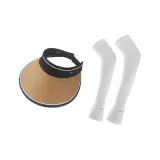 Khaki+Sun Protection Cooling Arm Sleeves