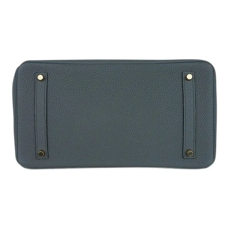HERMES Birkin TOGO Leather Cow Leather Birkin Bag Handbags Women's Vert Amand Almond Green-6