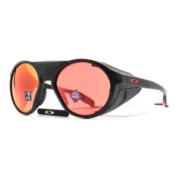 Oakley Plate Frame Round Sunglasses Unisex Black