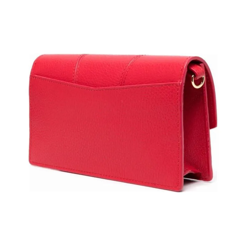 EMPORIO ARMANI Cow Leather Shoulder Bag Women's Red-1