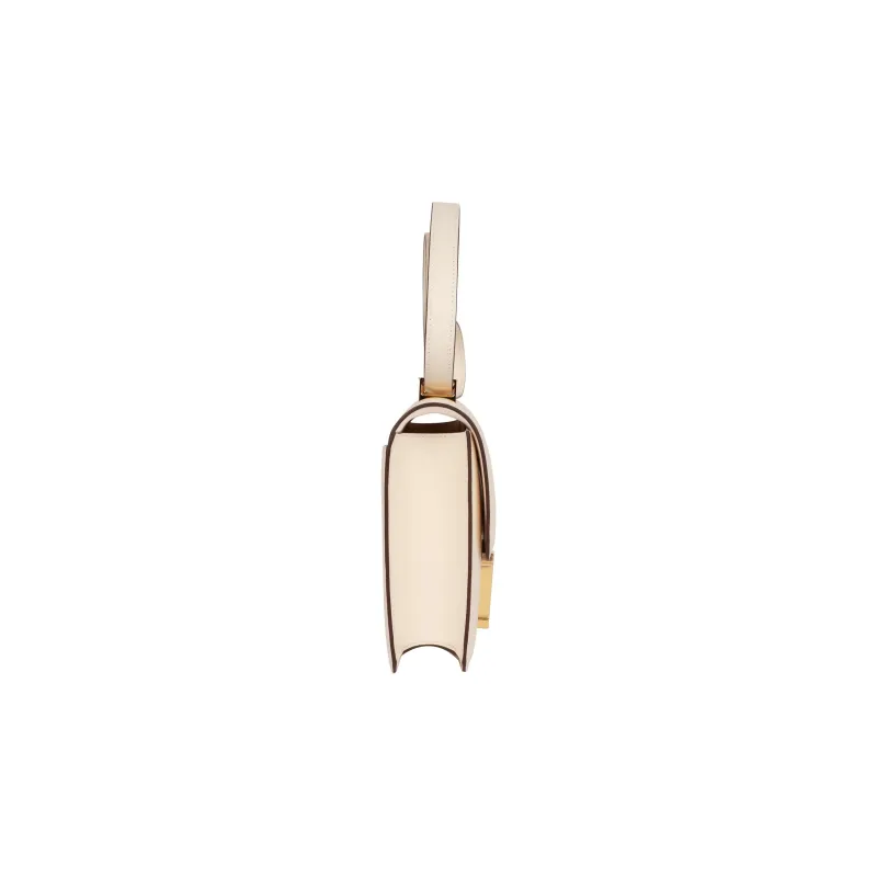 HERMES Constance Epsom Leather Shoulder Bag, Crossbody Bag Mini Women's I2 Nata Cream White-4