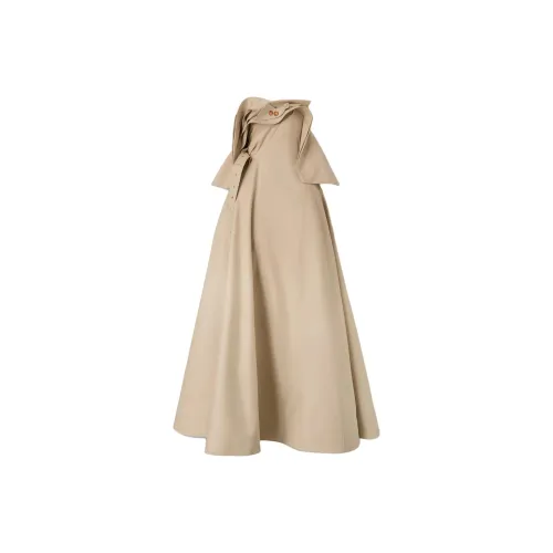 Burberry Evening Dresses Women's Soft Yellow Brown