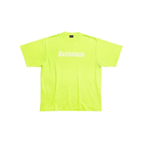 Balenciaga T-Shirts Unisex Neon Yellow