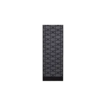 Ferragamo Gancini Pattern Knitted Scarf