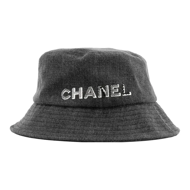 CHANEL Cotton Bucket Hats Unisex-1