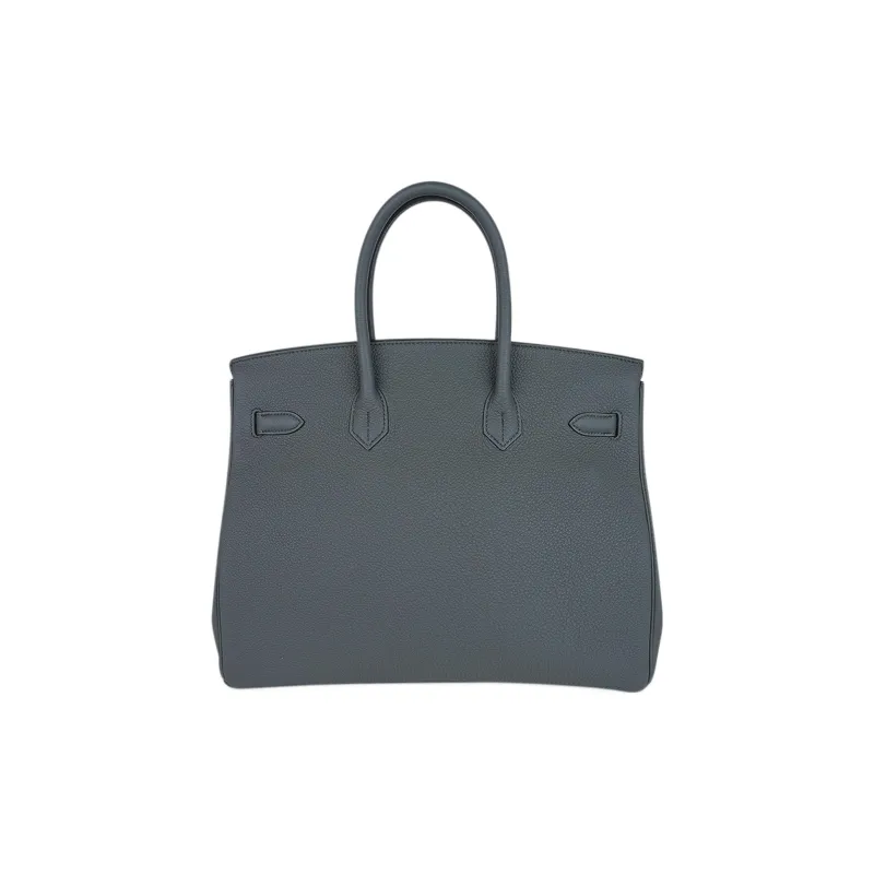 HERMES Birkin TOGO Leather Cow Leather Birkin Bag Handbags Women's Vert Amand Almond Green-4