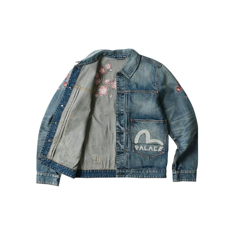 PALACE X Evisu Type One Denim Jacket-2