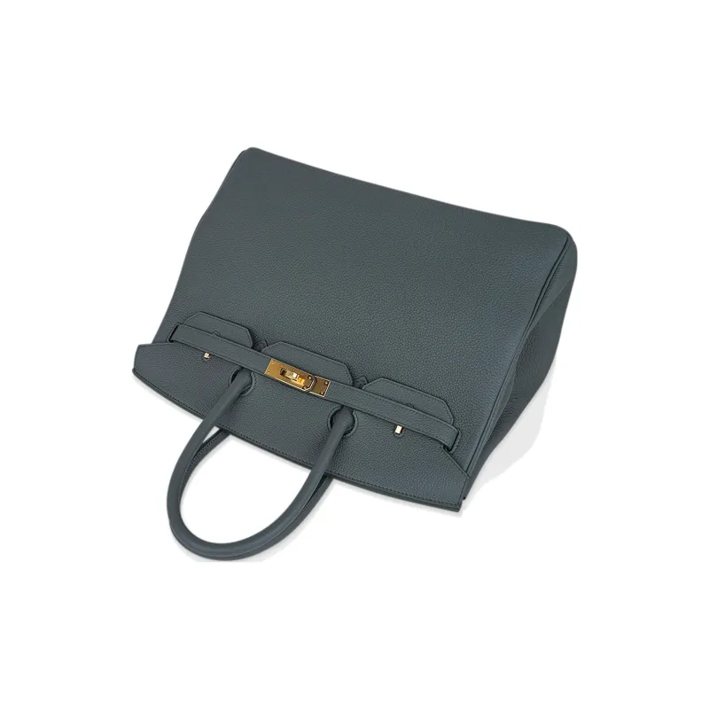 HERMES Birkin TOGO Leather Cow Leather Birkin Bag Handbags Women's Vert Amand Almond Green-5
