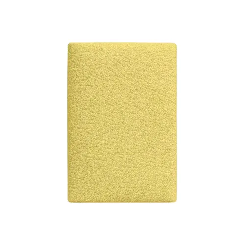HERMES Calvi Duo Mysore Goat Skin Card Holder Mini Women's 0Y Limoncello Lemon Wine Yellow