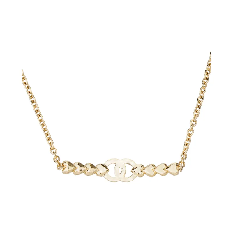 CHANEL 23S Crystal, Metal Necklaces Women's Gold-1