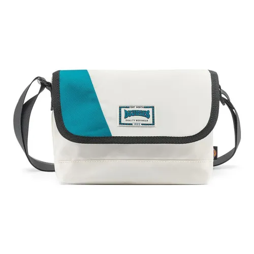 Dickies Nylon Messenger Bag, Shoulder Bag, Crossbody Bag Regular Unisex Ecru